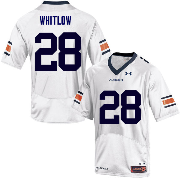 Men Auburn Tigers #28 JaTarvious Whitlow College Football Jerseys Sale-White - Click Image to Close